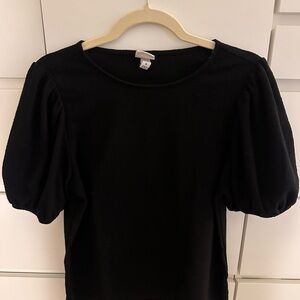 Elegant Black Puff Sleeve Top in 3 Colors